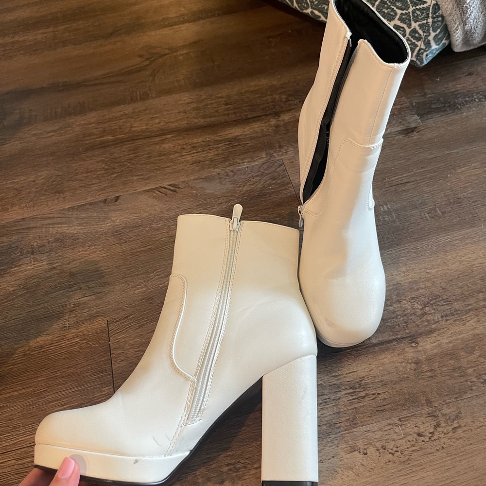 White booties